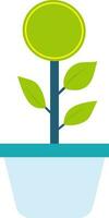 Illustration of a plant icon. vector