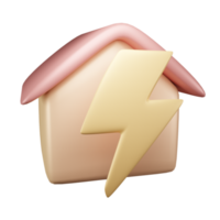 Home Electricity 3d design png