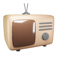 old analog tv rendering png