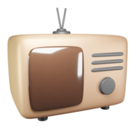 old analog tv rendering png