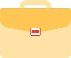 Flat illustration of a briefcase. vector