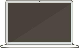 Flat style screen of a laptop. vector