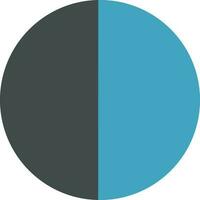 Flat style illustration of a pie graph. vector