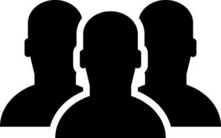 Flat team or group of people icon. vector