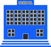 Vector illustration of School Building symbol.