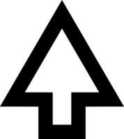Isolated cursor icon in flat style. vector