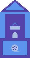 Ticket counter icon in cinema hall. vector