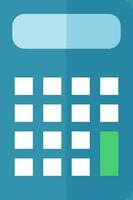 Flat style Calculator icon or symbol. vector