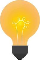 Idea concept with light bulb. vector