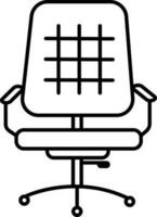 Flat illustration of Office Chair. vector