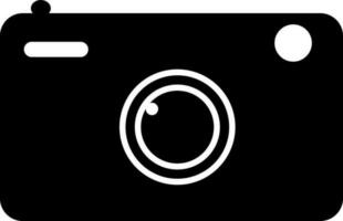 Flat style illustration of a camera. vector