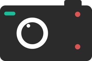 Isolated flat style camera icon. vector