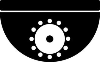 Security cctv camera in flat style. vector