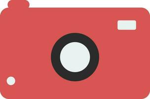 Flat style illustration of a camera. vector