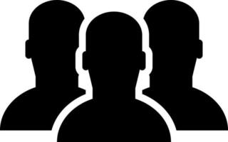Flat team or group of people icon. vector