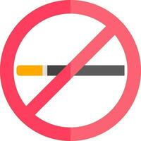 No smoking sign or symbol in flat style. vector
