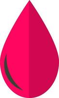 Flat style drop in pink color. vector