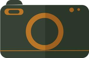 Black and brown digital camera. vector