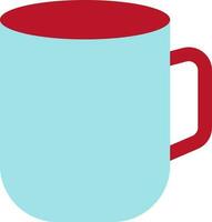 Red and blue mug icon. vector