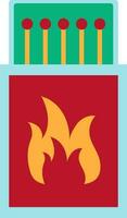 Flat style matchbox icon. vector