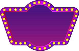 Purple color of banner without text for carnival concept. vector