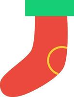 Red socks on white background. vector