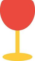 Cocktail glass on background. vector