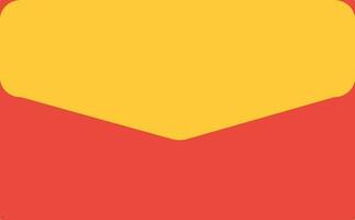 Document in red and yellow envelope. vector