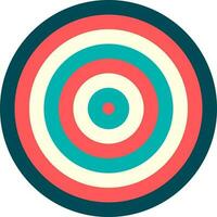Flat illustration of a target board. vector
