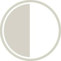 Flat style sign and symbol of a pie chart. vector