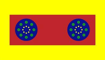 Isolated audio cassette in flat style. vector