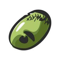 Summer fruit kiwi element for doodle design. vector