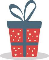 Flat style gift box icon. vector