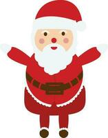 Cute cartoon character of Santa Claus. vector