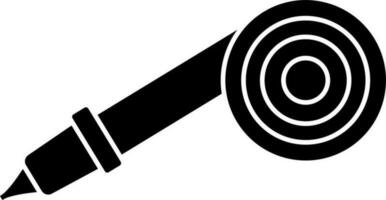 Party blower icon in Black and White color. vector