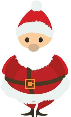 Funny cartoon Santa Claus.