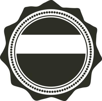Flat style sticker, tag icon in black and white color.