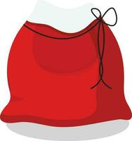 Flat illustration of santa cap. vector