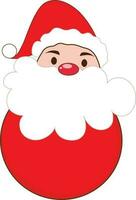 Cartoon Santa Claus character. vector