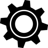 Isolated cogwheel icon or symbol. vector