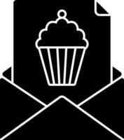 Icon of email in Black and White color. vector