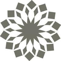 Illustration of a snowflake. vector