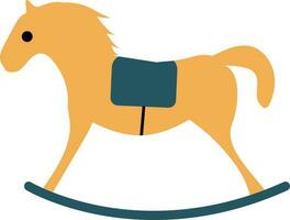 Isolated of kid horse toy icon. vector