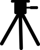 Silhouette of Tripod for Photography concept. vector