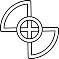 Countdown frame icon made with line strokes. vector