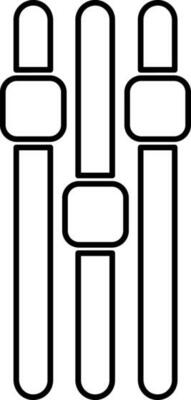Thin line icon of Slider icon in flat style.