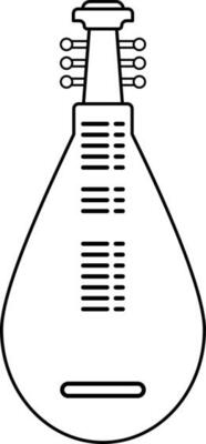 Icon of shanisen and biwa for music instrument.