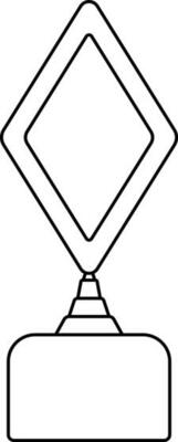 Icon of award in cinema concept.