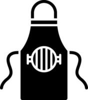 Apron glyph icon in flat style. vector