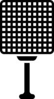 Hand grill glyph icon in flat style. vector